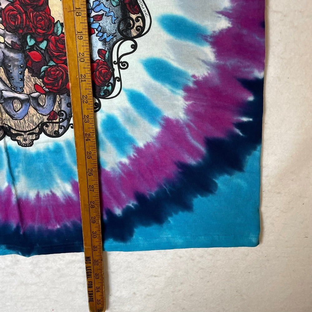 New! Liquid Blue Grateful Dead Skeleton Roses‎ Tie Dye T Shirt 2X - Picture 10 of 10